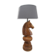 Lamp horse rider chess solid wood turned vintage
