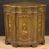 Painted corner cupboard in Venetian style of the 20th century