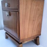 60s designer wooden bedside table