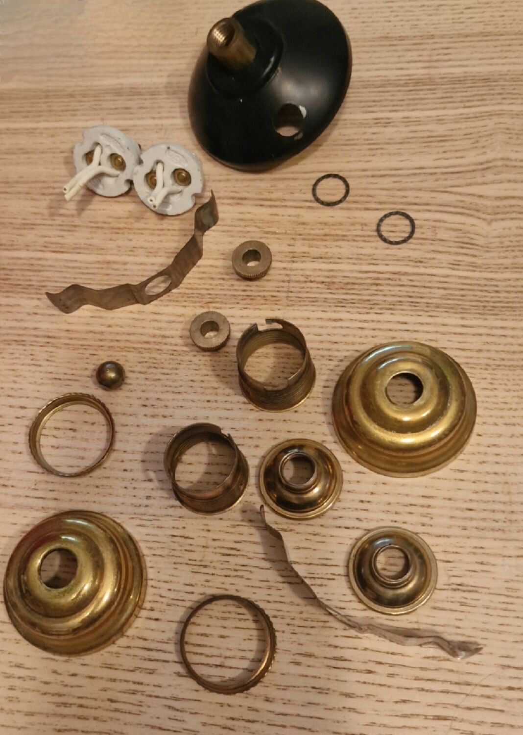 Chandelier 2 burners with chiseled glasses