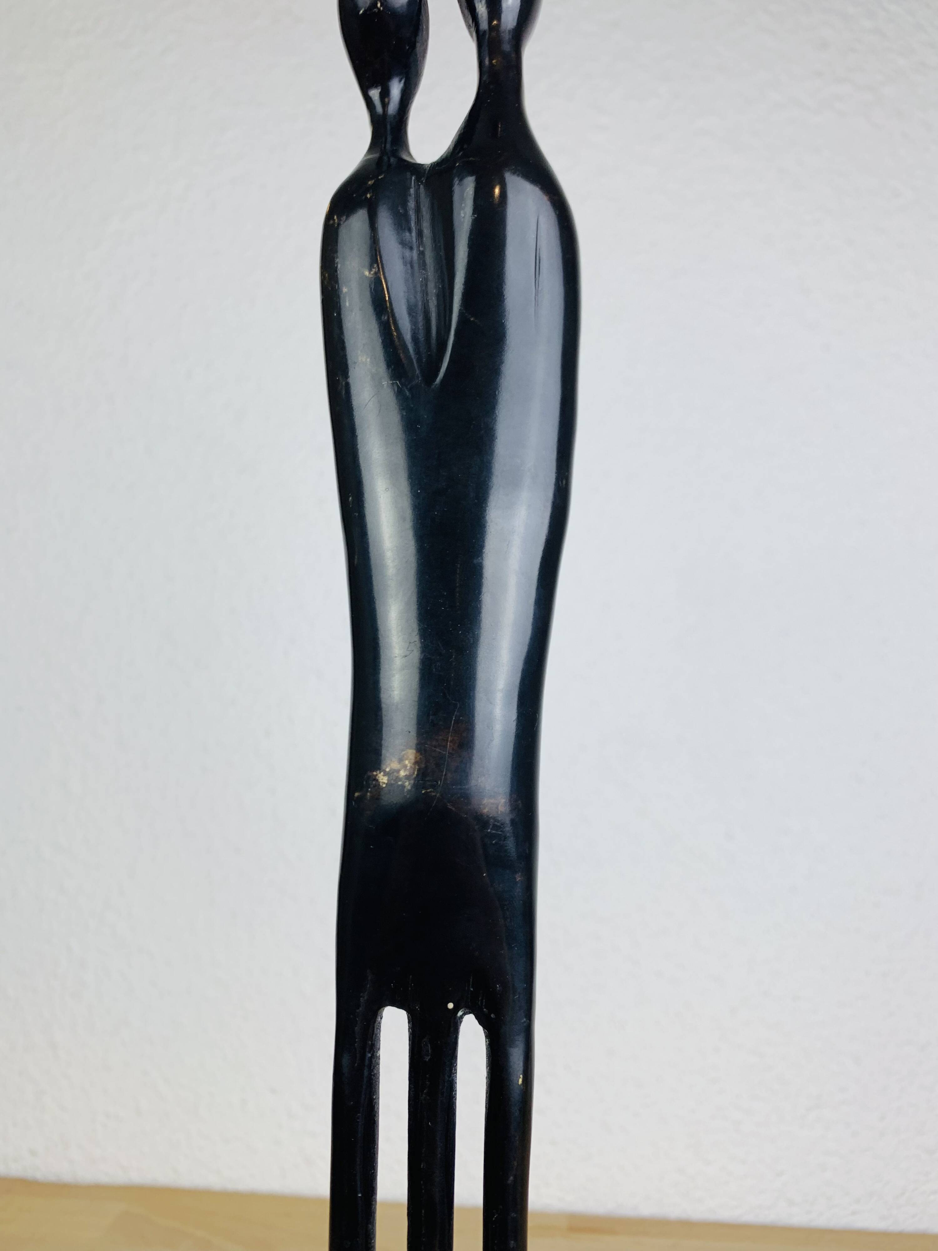 Bronze sculpture by Louise Hederström "Two Become One", Scandinavian