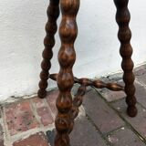 Turned wooden stool