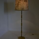 Czechoslovakia mid-century floor lamp in alabaster and brass, 1950s