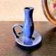 Handmade hand candle holder signed Malarmey vintage 50/60