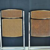 Vintage folding can chairs