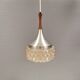 Pendant lamp by Carl Thore with a hard-pressed glass shade 1980s