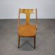 Set of four walnut dining chairs, Czechoslovakia, 1950s