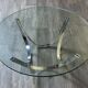 60s 70s coffee table glass table by Werner Lindner for Bacher Space Age