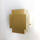 Polished brass cubic wall lamp circa 1960