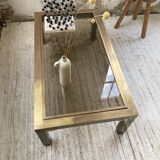 Table basse en laiton années 60