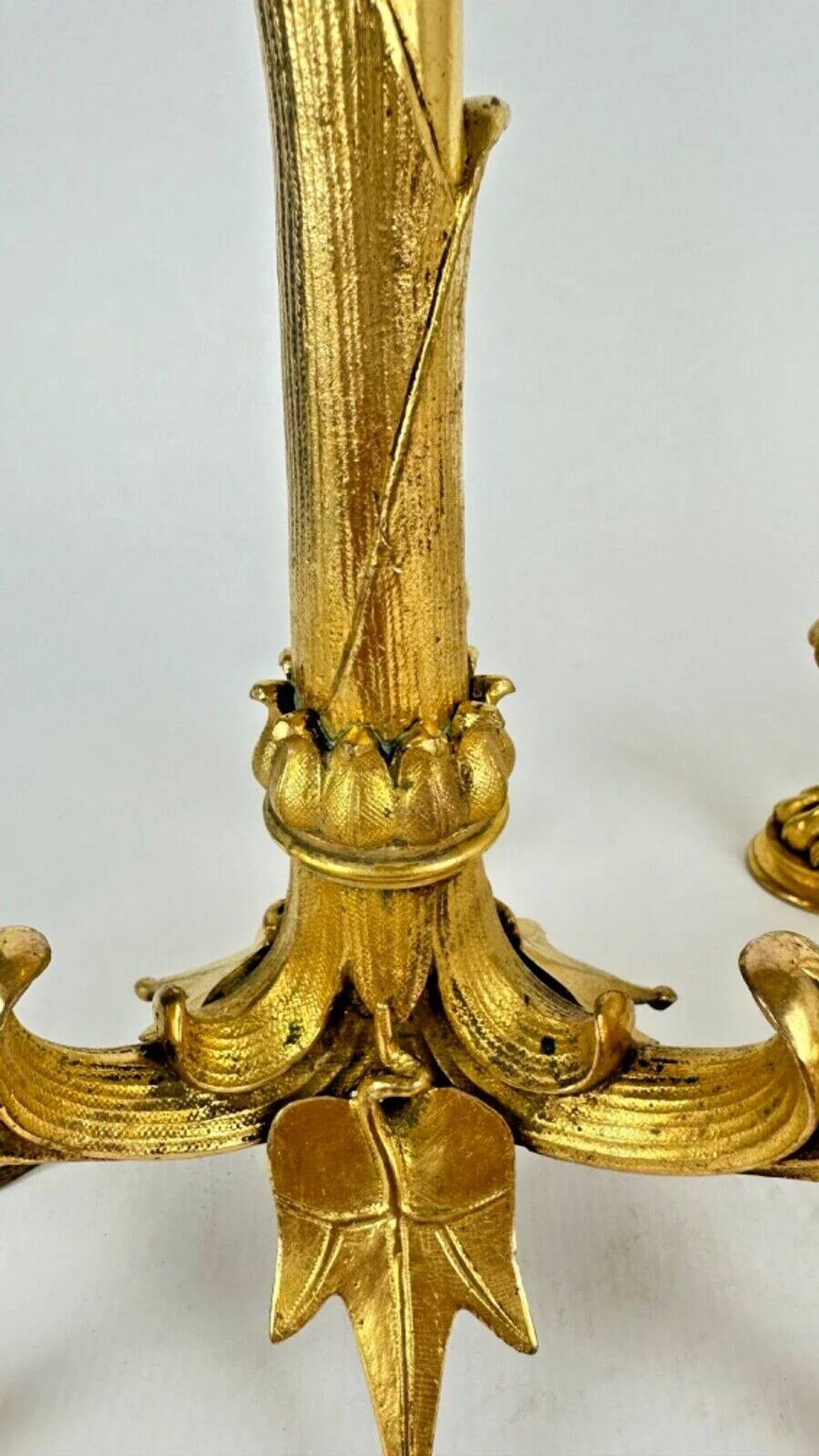 Barbedienne (attributed to), pair of candelabra with storks