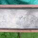 Large double wooden planter with zinc tray