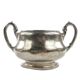 Art Nouveau sugar bowl, silver-plated brass, Germany, early 20th century