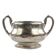Art Nouveau sugar bowl, silver-plated brass, Germany, early 20th century