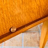 Vintage bedside table on compass legs, 1950 ́s