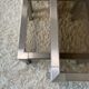 70s design brushed steel coffee table and nesting tables