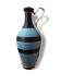 Elegant vase scoubidou noire et bleue