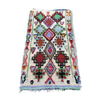 Azilal rug in wool and handmade cotton 180x90 cm