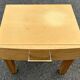 Bedside table, end table, blond wood, 80s