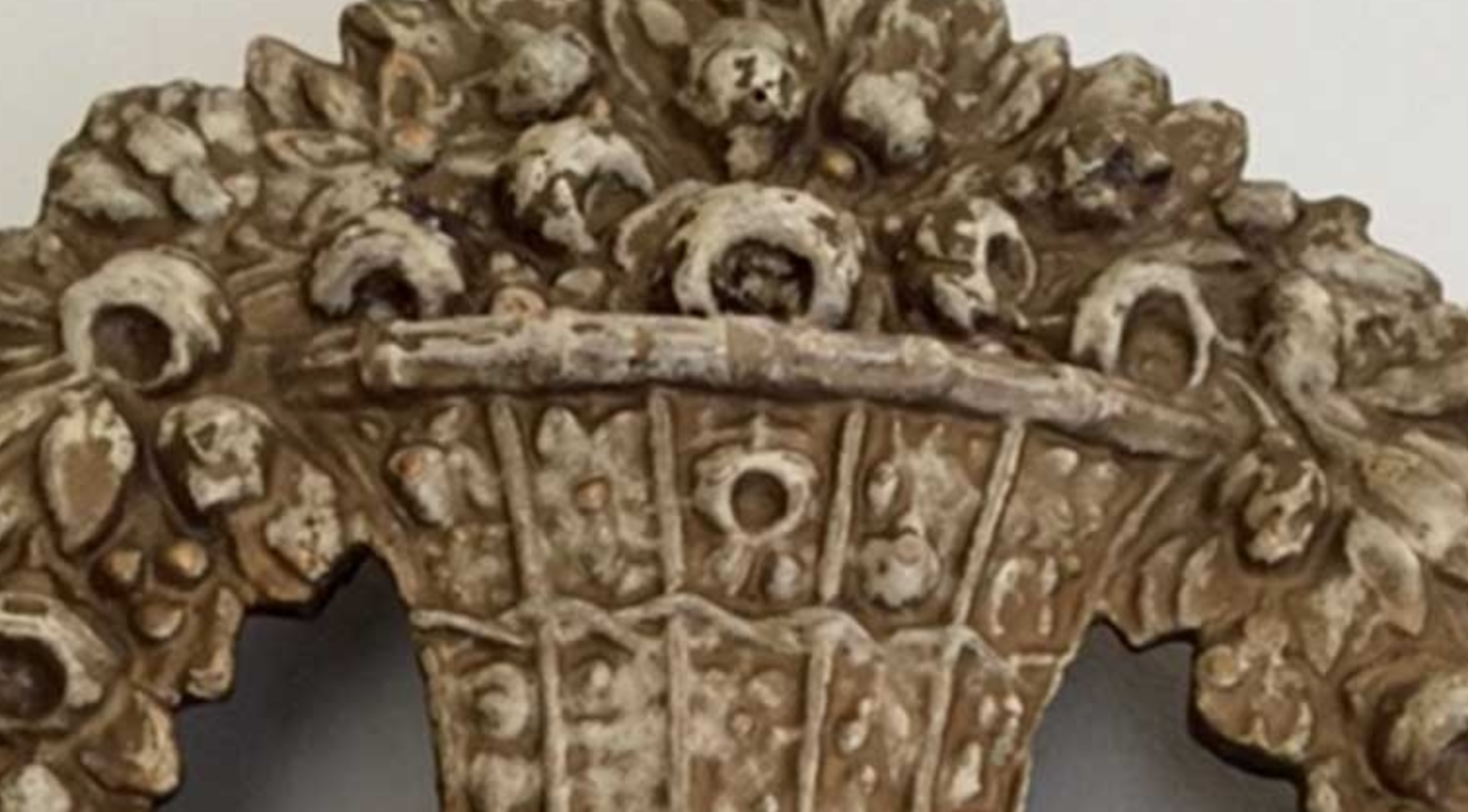 Dutch mirror of the 17th century 43x70cm