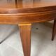 Impeccable 1950s round table in mahogany.