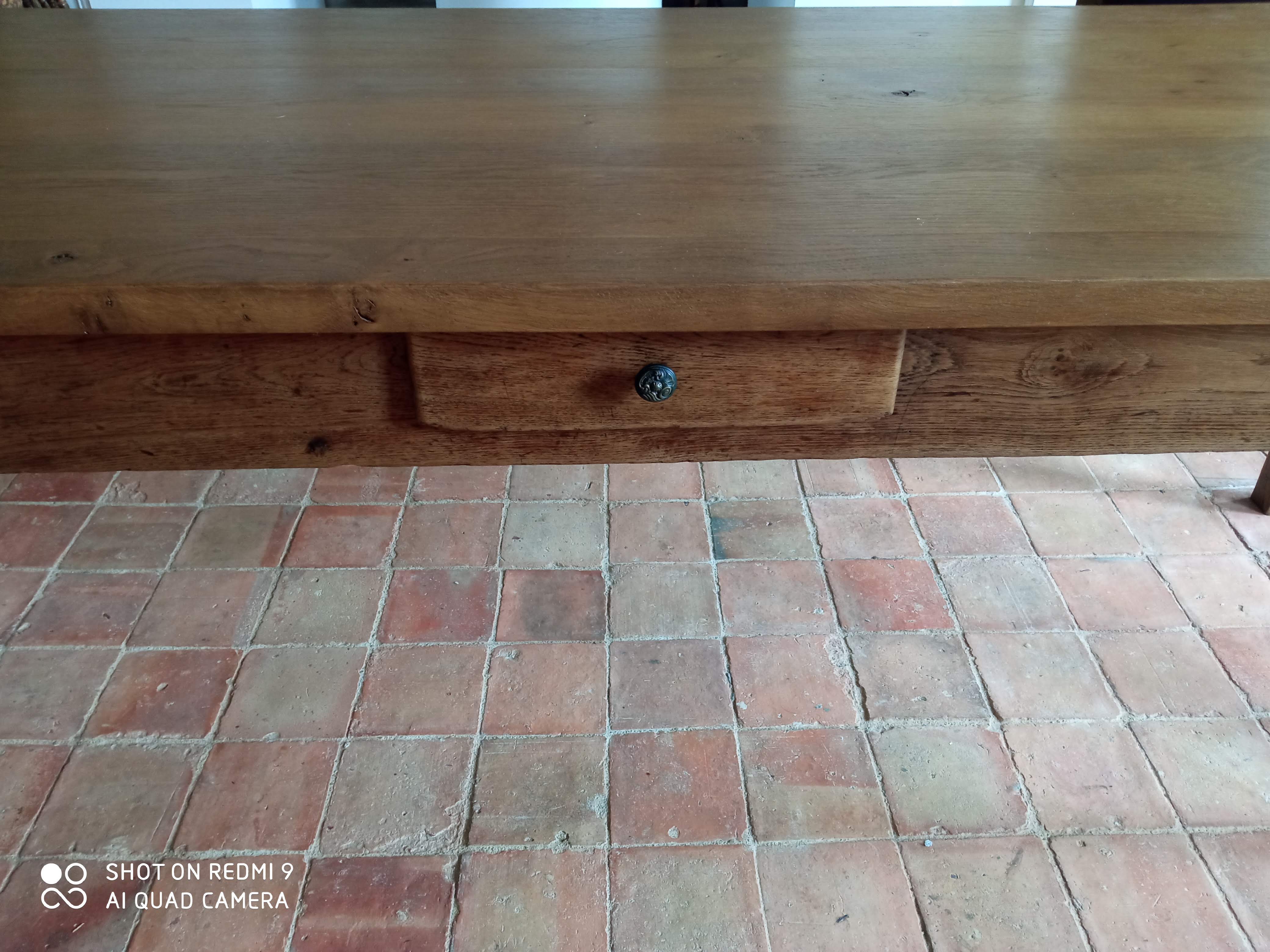 Old oak farmhouse table 80x226 cm