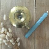 Brass cellar rat candle holder