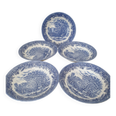 Churchill / Deep plates in English porcelain