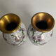 Pair of small vintage cloisonné vases
