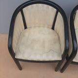 Set of 4 table bridge armchairs 70s ́ Fendi house