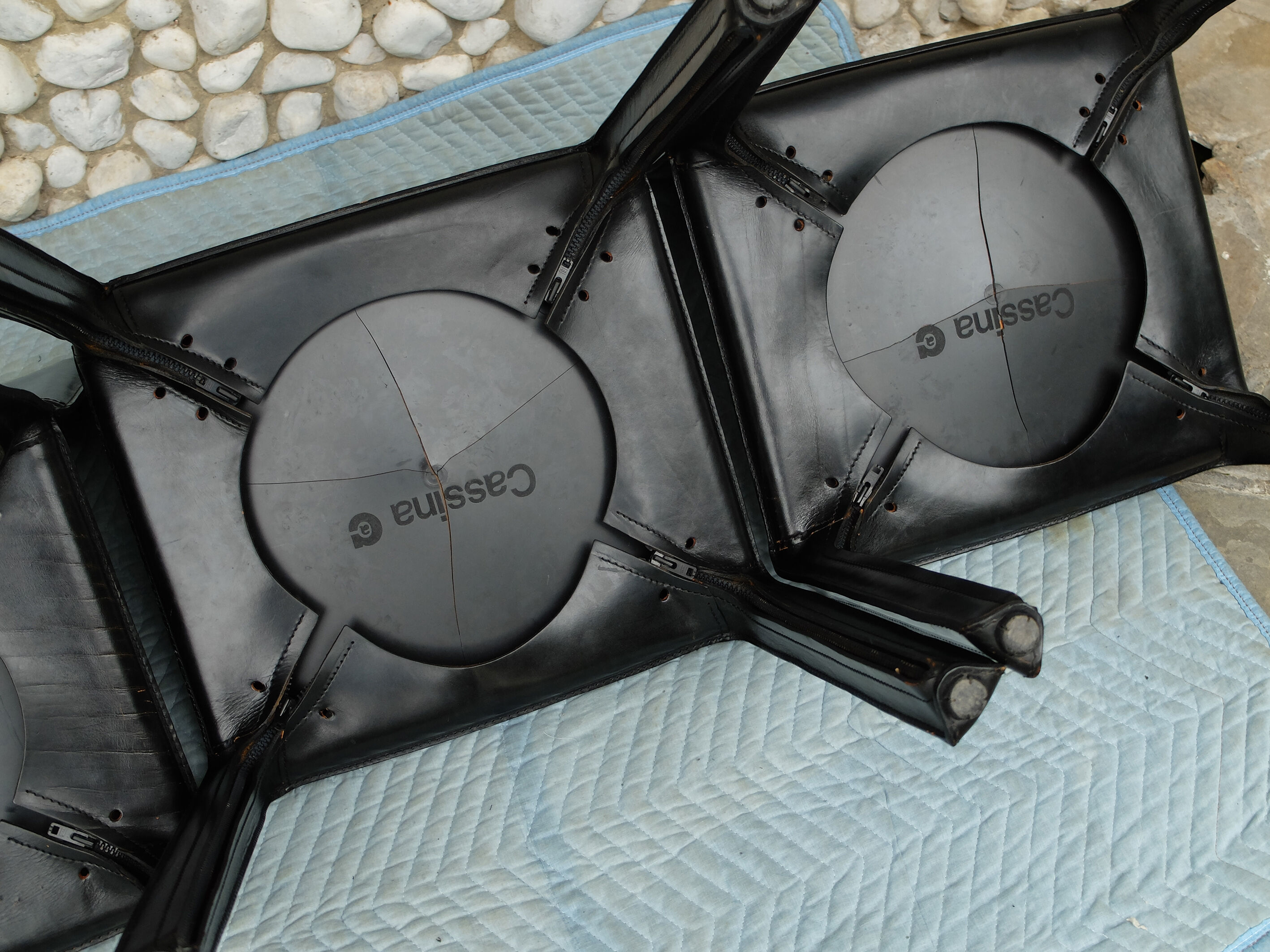 Vintage CAB 412 chairs, Mario Bellini design for Cassina, set of 4