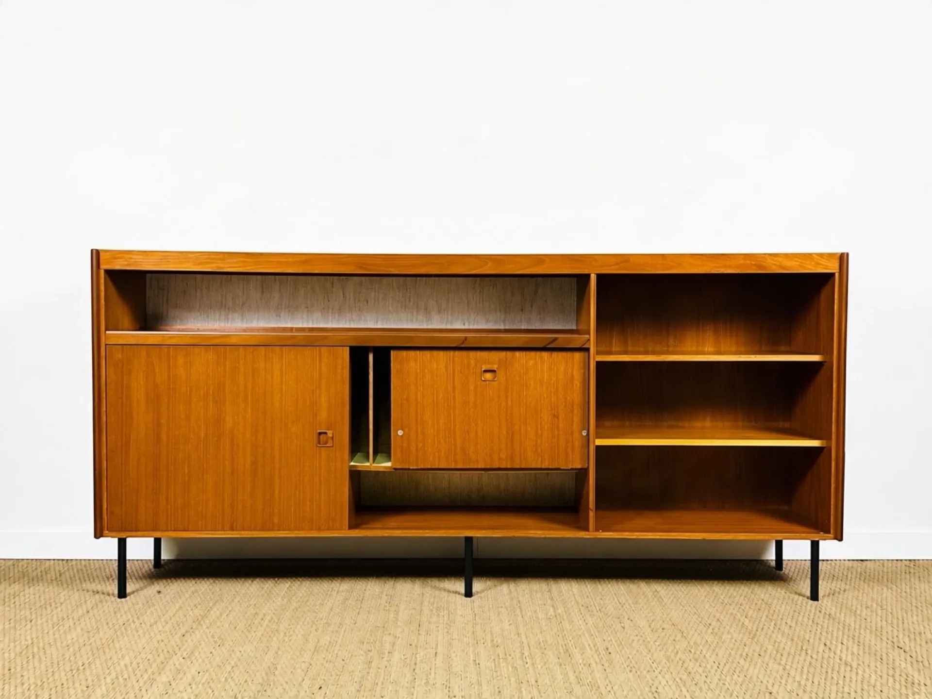 1960s high Scandinavian teak sideboard