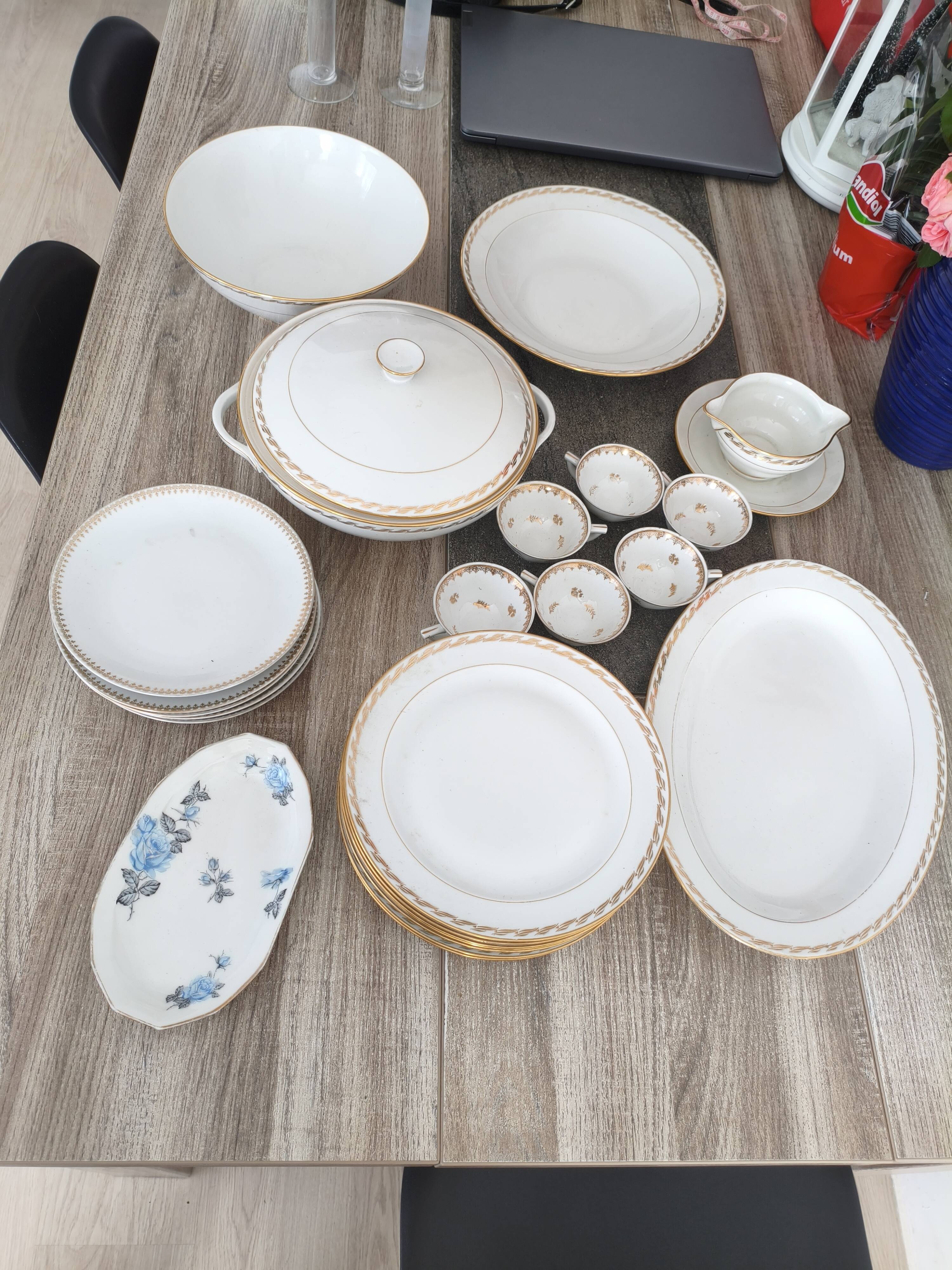 Limoges porcelain dinnerware set