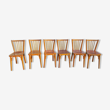 Series of 6 Baumann chairs