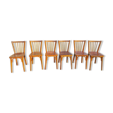 Series of 6 Baumann chairs