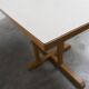 Rare set of 6 Baumann tables 1990, 80x120 and half moon 120cm