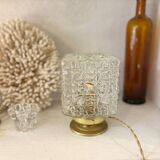 “Square” glass globe lamp