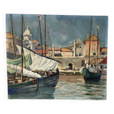 Signed port landscape