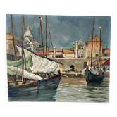 Signed port landscape