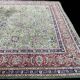 Large emerald Tabriz Persian rug 520x350 cm