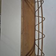 vintage rattan wall shelf