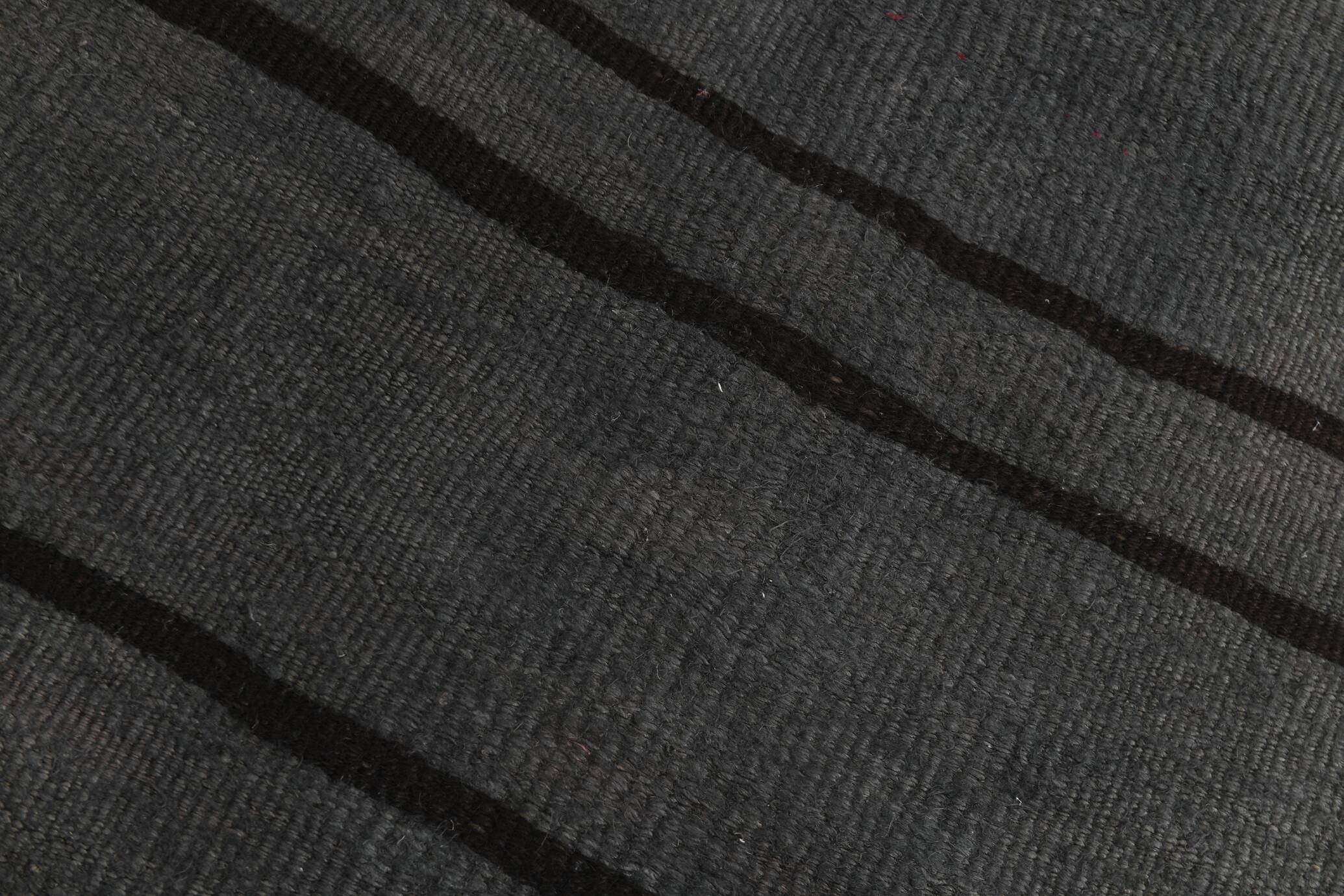 2x8 Vintage Gray & Black Runner Rug, 72x255Cm