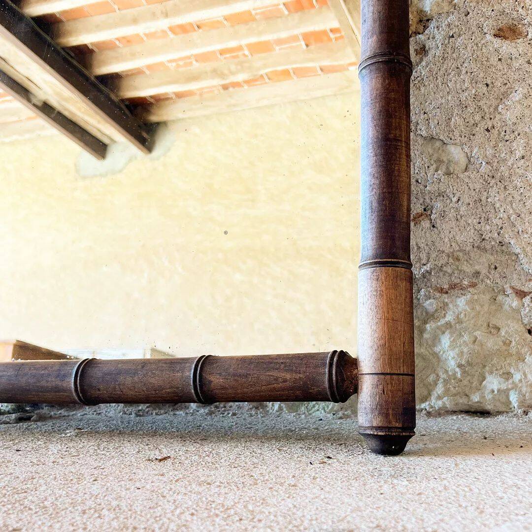 Faux bamboo mirror 1900