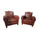 Pair of club armchairs mustache 1940