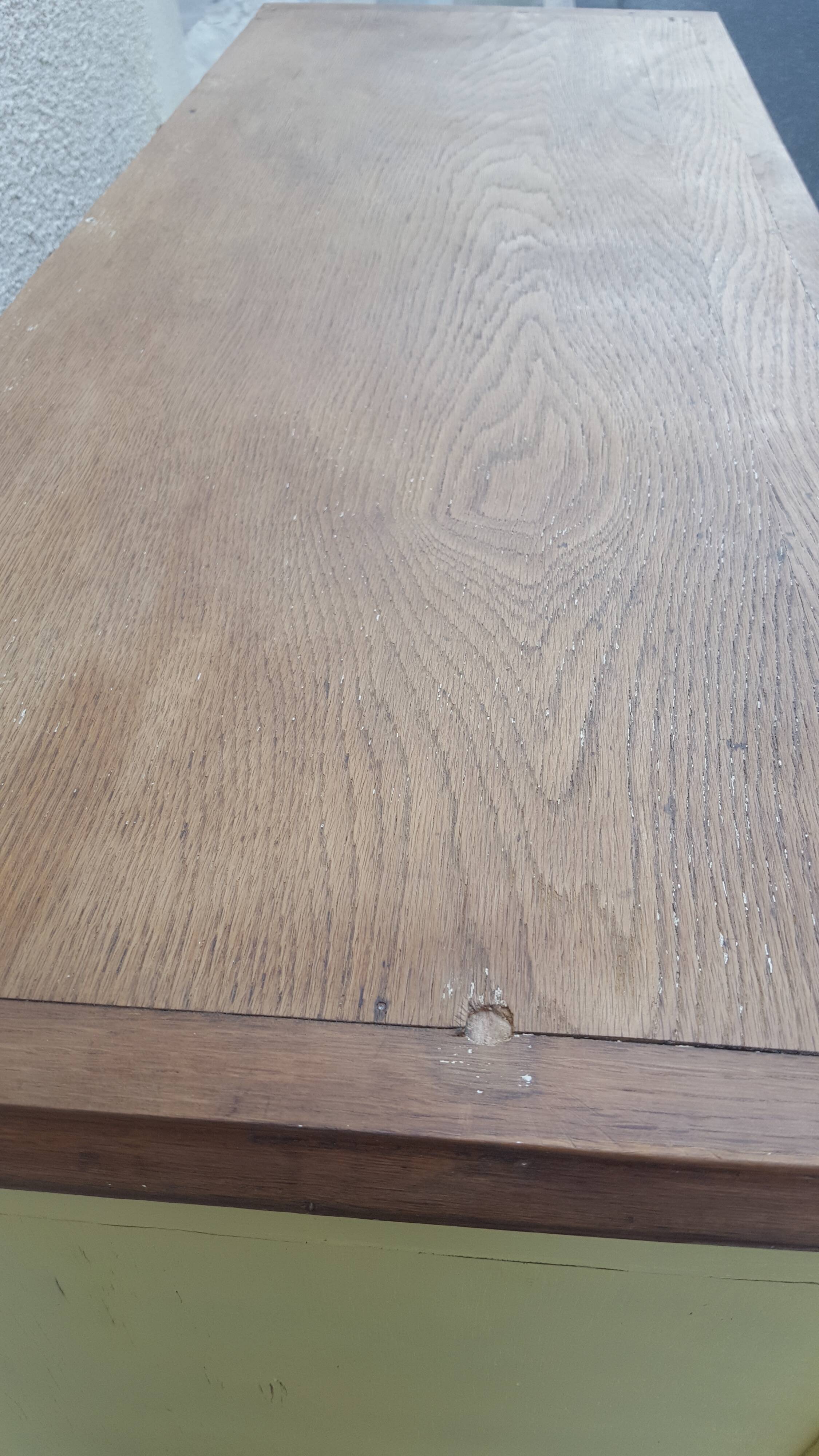 Parisian buffet patina yellow pastel