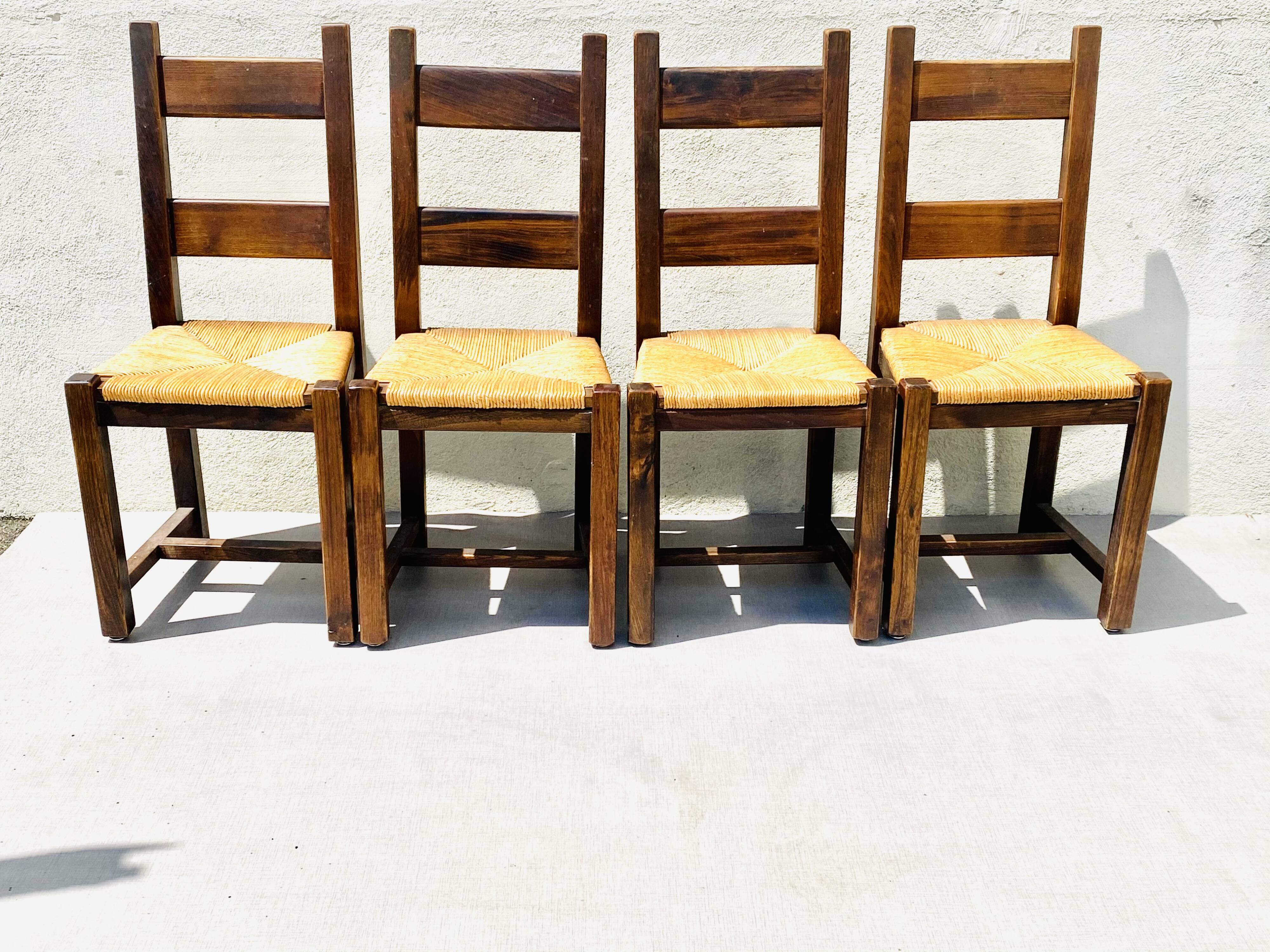 Vintage straw chairs