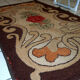 Carpet former American hooke made hand 76x130cm 1900