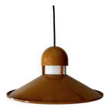 Pair of Industrial hanging lamps by Glashütte Limburg, factory lamp, loft, 1960s modernist, set of 2