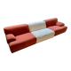 Fiandra modular sofa - Vico Magistretti - Cassina - red and white