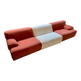 Canapé modulaire Fiandra - Vico Magistretti - Cassina - rouge et blanc